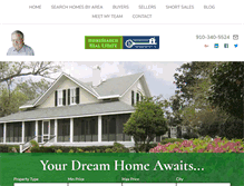 Tablet Screenshot of homesearchjacksonvillenc.com